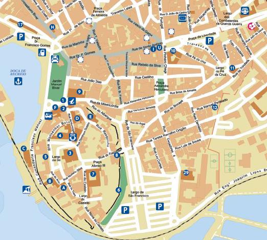 Algarve Faro Street Map