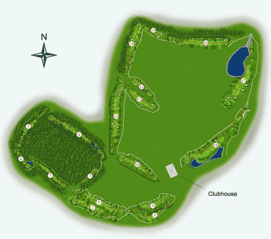 Millennium Golf Course Map