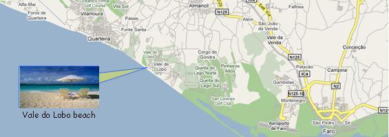 Vale do Lobo Map