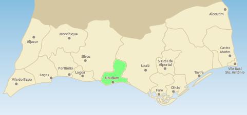 Algarve Albufeira Map