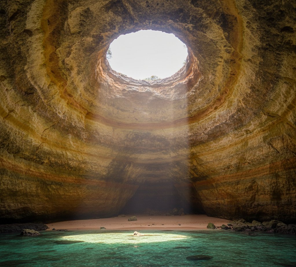 Algarve 3-Day Itinerary Benagil sea cave interior Algarve