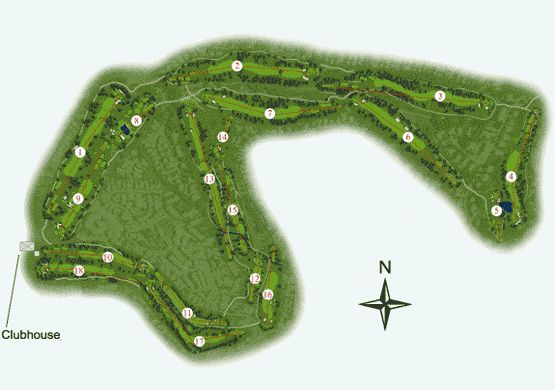 Pinhal Golf Course Map