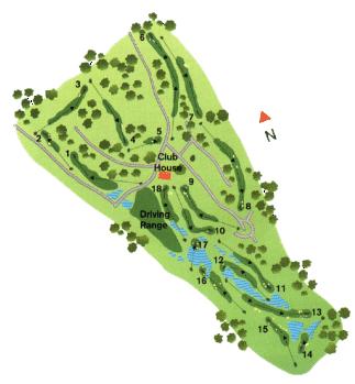 Pinheiros Altos Golf Course Map