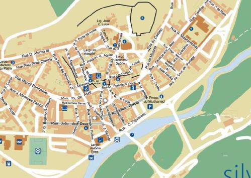 Silves Street Map