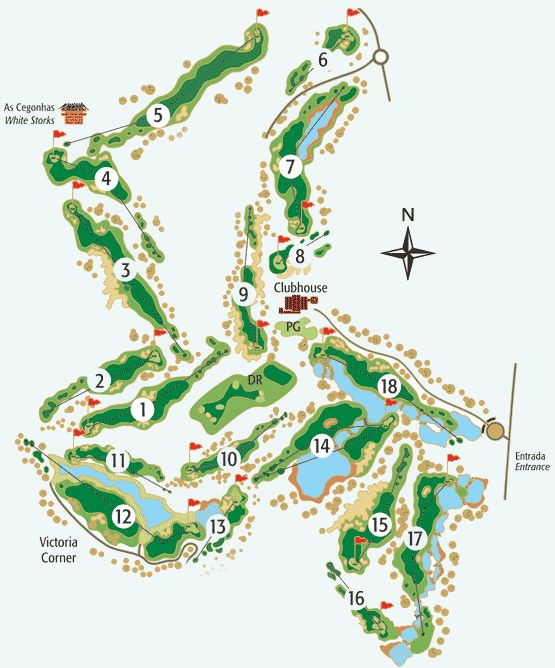 Victoria Golf Course Map