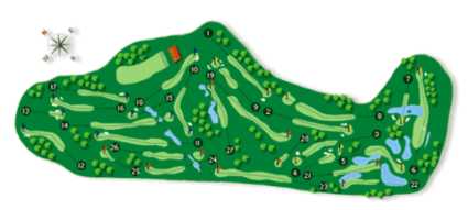 Vila Sol Golf Club Map